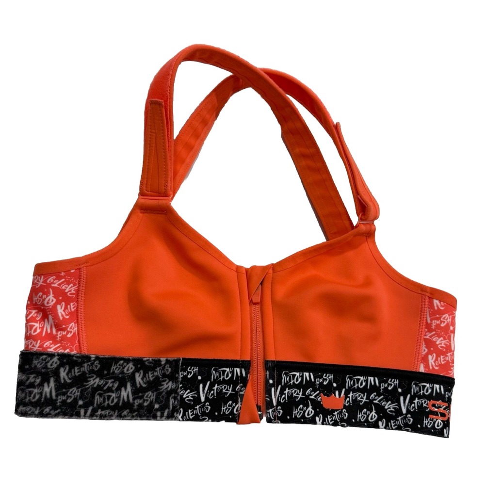 Shefit Flex Sports Bra Womens XS Luxe Orange Black Believe Limited Edition